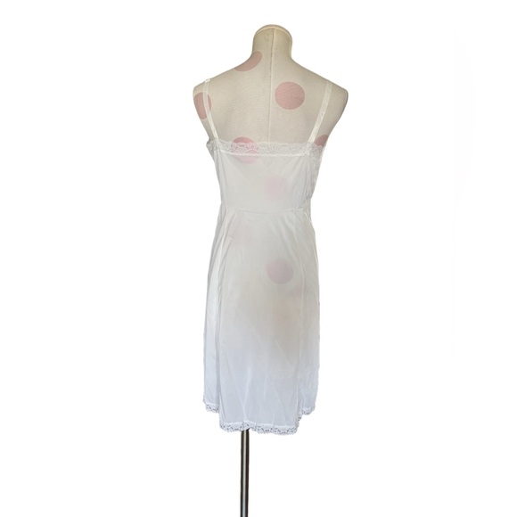 Vintage 60s coquette slip dress - white - small - Picture 6 of 8